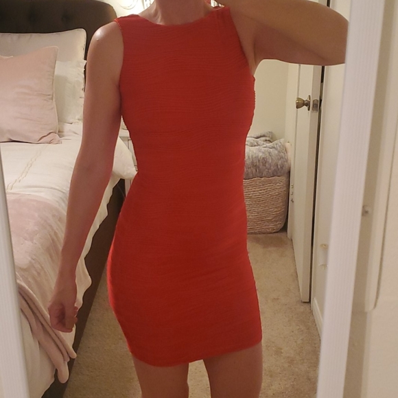 B. Darlin. Red fitted mini dress.  XS. - Picture 2 of 6